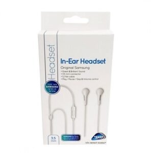 سماعات اذن سلكية سامسونج منفذ اوكس لون أبيض- Samsung Original In-Ear Headset 3.5 mm White