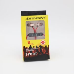 سماعات اذن لاسلكية من فونيكس لون أسود و أحمر- Fonix Sport Headset