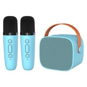 سماعة KIT- KARAOKE مع ميكروفون لون ازرق