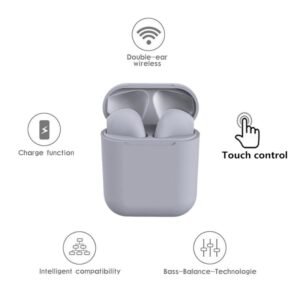 سماعة اذن i12 اللاسلكية، بإصدار بلوتوث 5.0