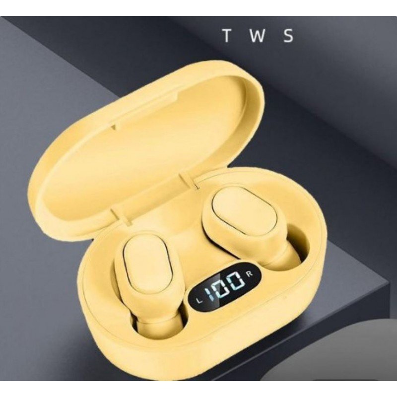 سماعة أذن بخاصية البلوتوث TWS لاسلكية الاصدار 5.0 سماعة أذن ستيريو للألعاب المحمولة لون زهري - Image 2