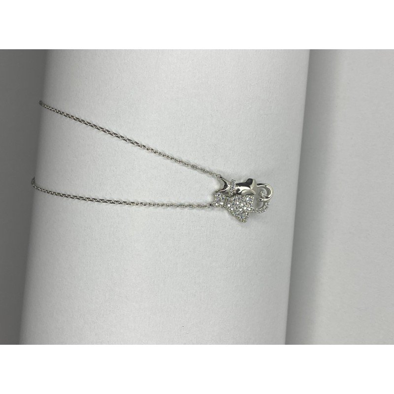 سنسال فضة القطتين عيار 925