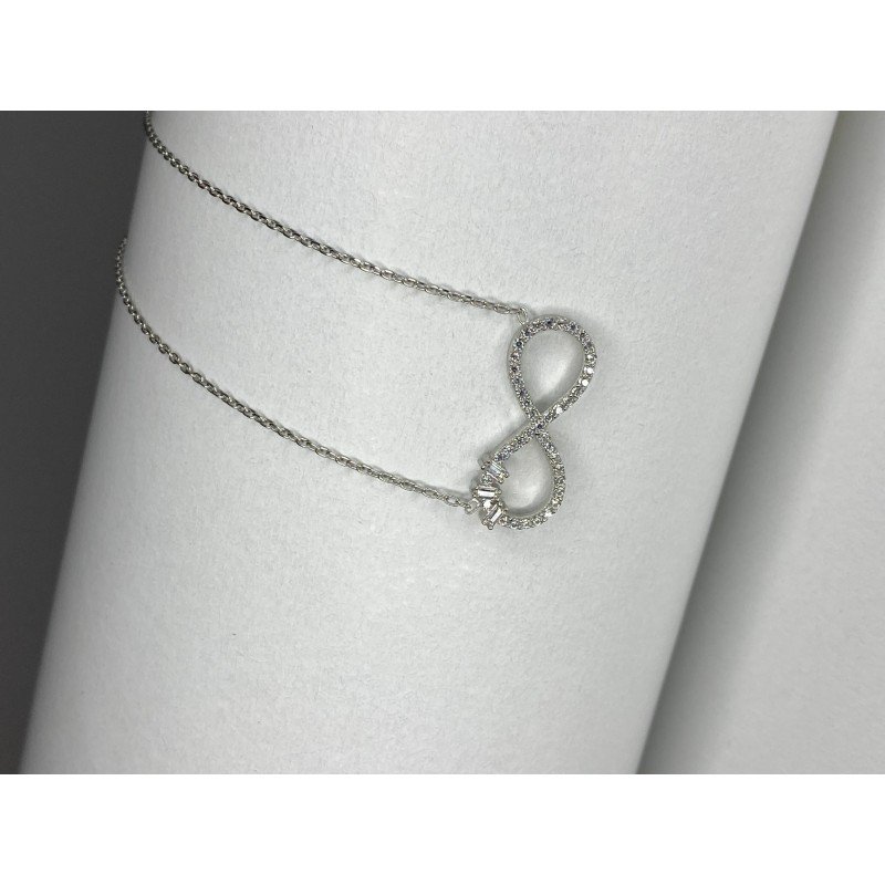 سنسال فضة انفنتي محجر عيار925