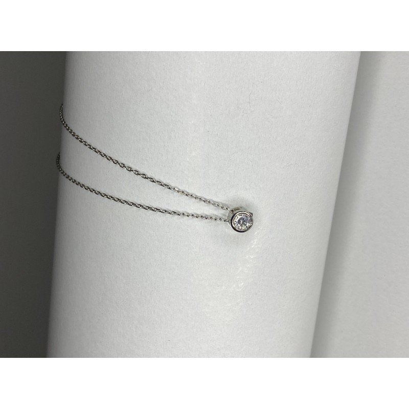 سنسال فضة دائرة بخرزة عيار925