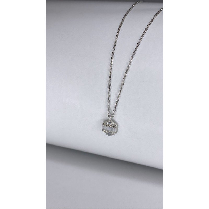 سنسال فضة سداسي محجر عيار925