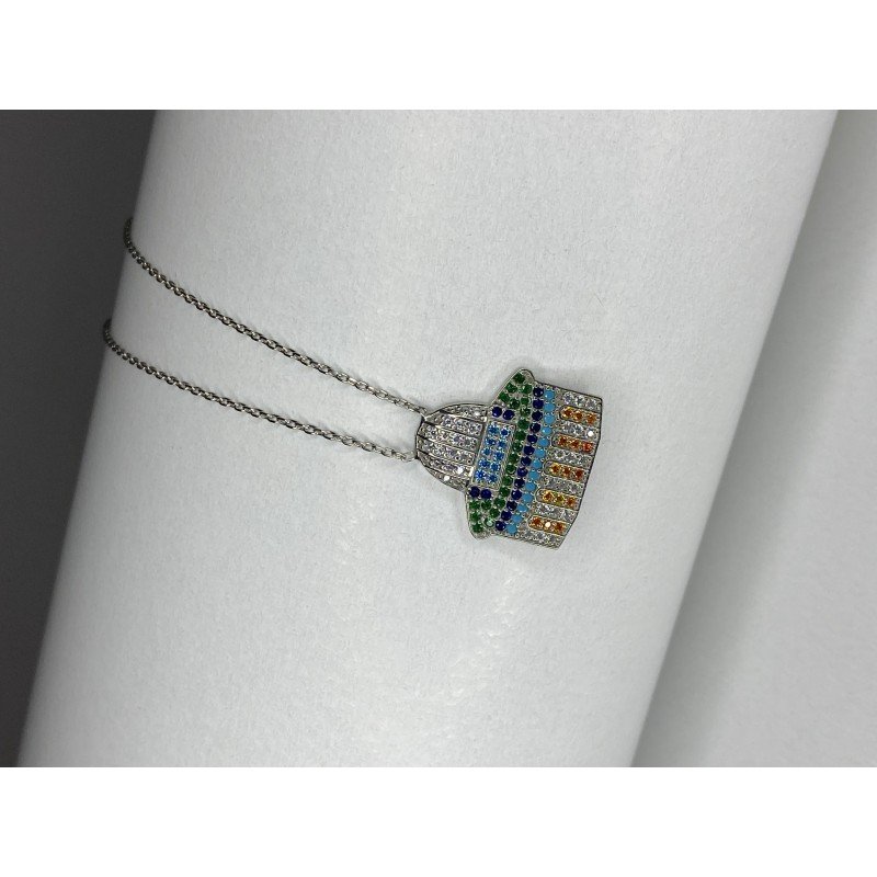 سنسال فضة قبة الصخرة عيار 925