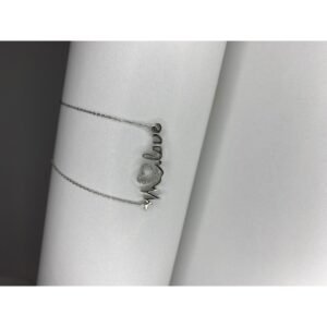 سنسال فضة نبض مع LOVE عيار925