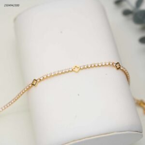 سوار تنس لون ذهبي