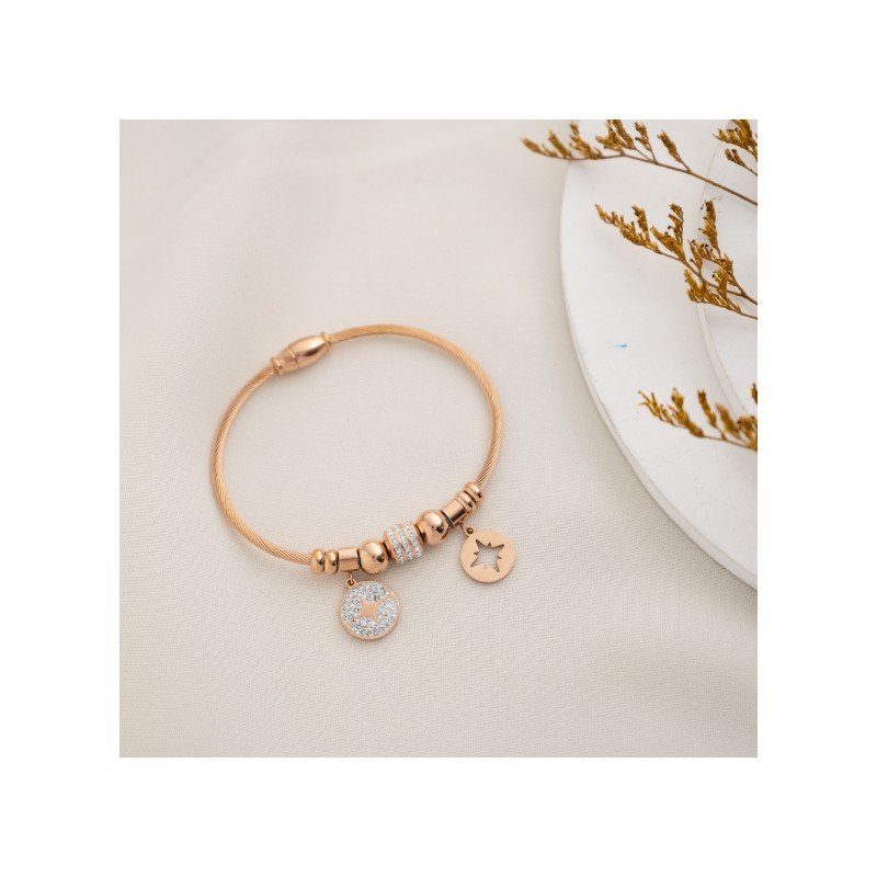 سوار جولدن روز زركون بتصميم دوائر