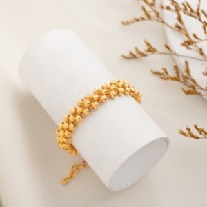 سوار ذهبي بتصميم كرات صغيرة