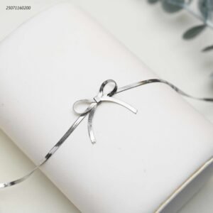 سوار زركون شكل دائري متتالي لون ذهبي