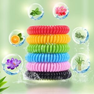 سوار طارد للبعوض- مصنوع من مواد طبيعية وآمنة للاطفال والكبار