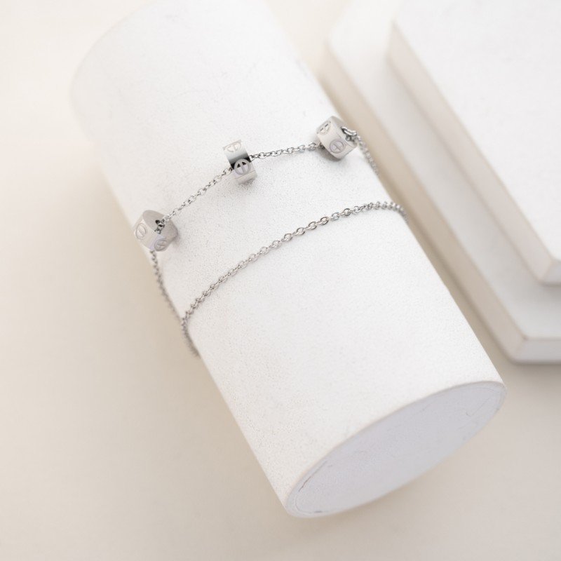 سوار فضي طبقتين