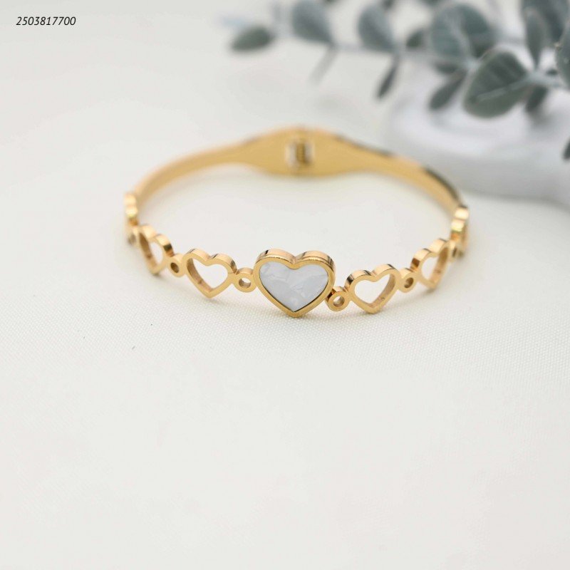 سوار لون ذهبي و ابيض