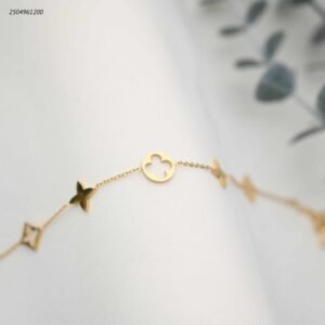 سوار ماركة وردة رباعية لون ذهبي