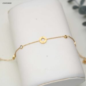 سوار مع دوائر ماركة طويل لون ذهبي