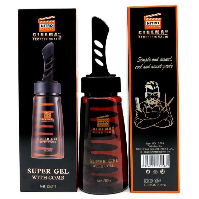 سوبر جل مع مشط حجم 260 مل - Super Gel with Comb
