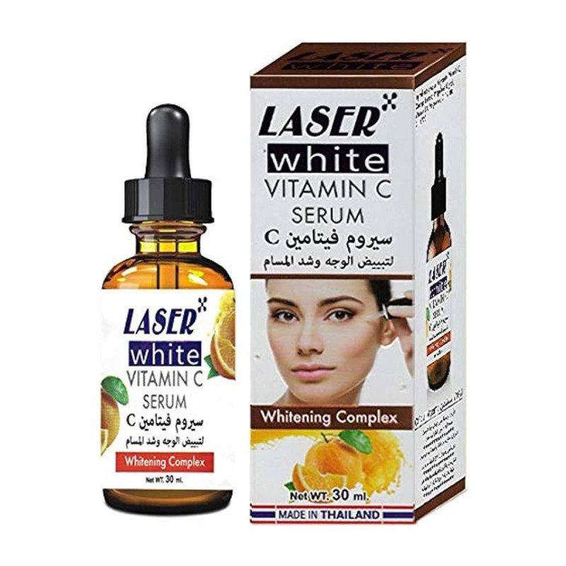 سيروم فيتامين سي لتبييض الوجه وشد المسام حجم 30 مل - Vitamin C Serum by Laser White