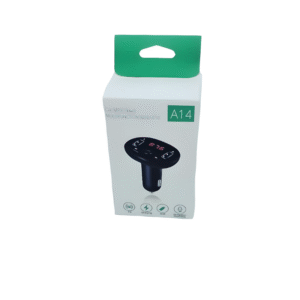 شاحن جوال لاسلكي في السيارة USB مع مشغل MP3 للموسيقى - لون أسود