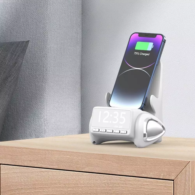 شاحن جوال لاسلكي مع ساعة