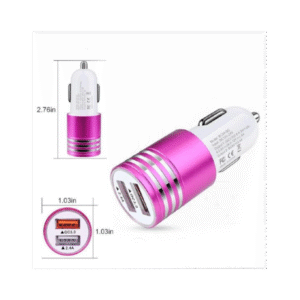 شاحن سيارة 2 USB اسطواني YSC-06