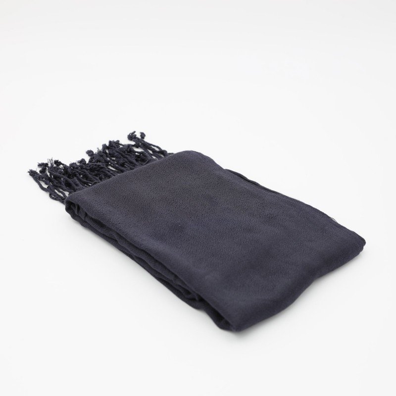 شال رأس نسائي حجم 165×70 سم لون كحلي