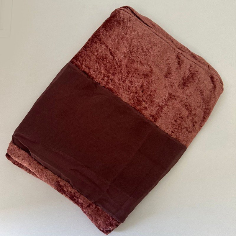 شال نسائي دانتيل وقماش مقاس 185×68 سم لون 000