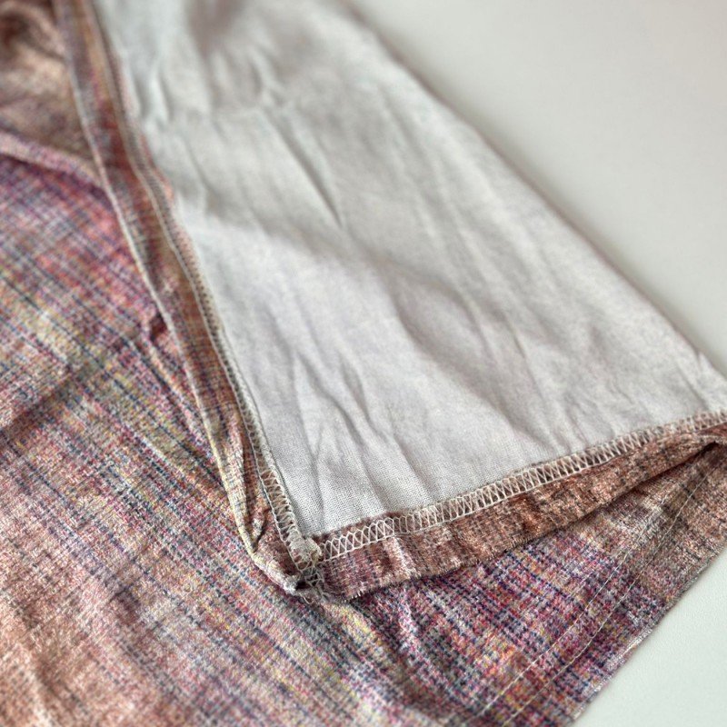 شال نسائي قماش لايكرا مقاس 170×68 سم موشح بألوان متعددة