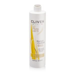 شامبو وبلسم كليفن للعناية واعادة الحيوية لجميع أنواع الشعر حجم 500 مل- Cliven Shampoo + Conditioner Energy and vitality for ALL HAIR TYPES 500 ML