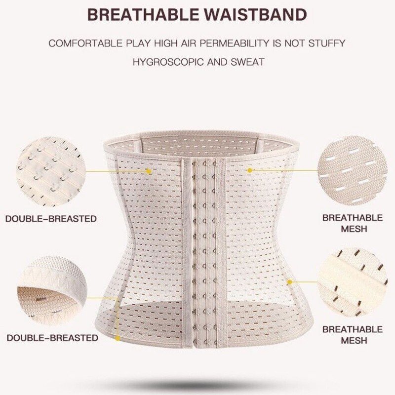 شباح ومشد للتنحيف وتشكيل الجسم لون أبيض - Undershirt Compression & Corset Shaper Slimming