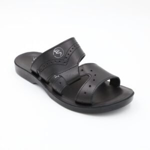 شبشب جلد طبيعي من سمارت SMART للرجال لون أسود