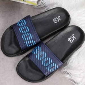 شبشب رجالي لون كحلي مخطط أزرق