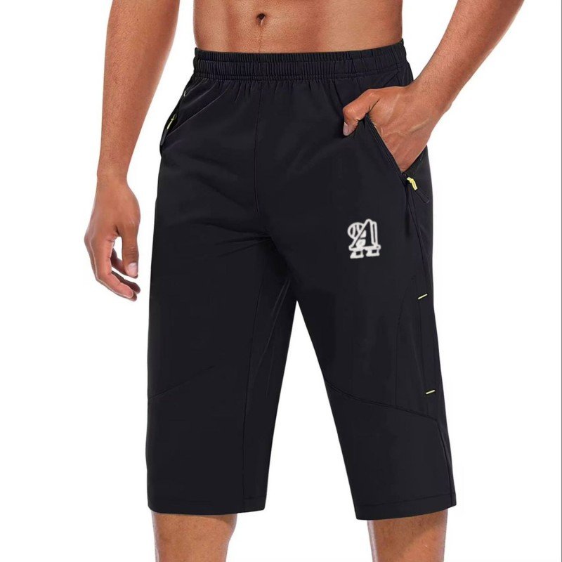 شورت رجالي مع جيب وسحابات