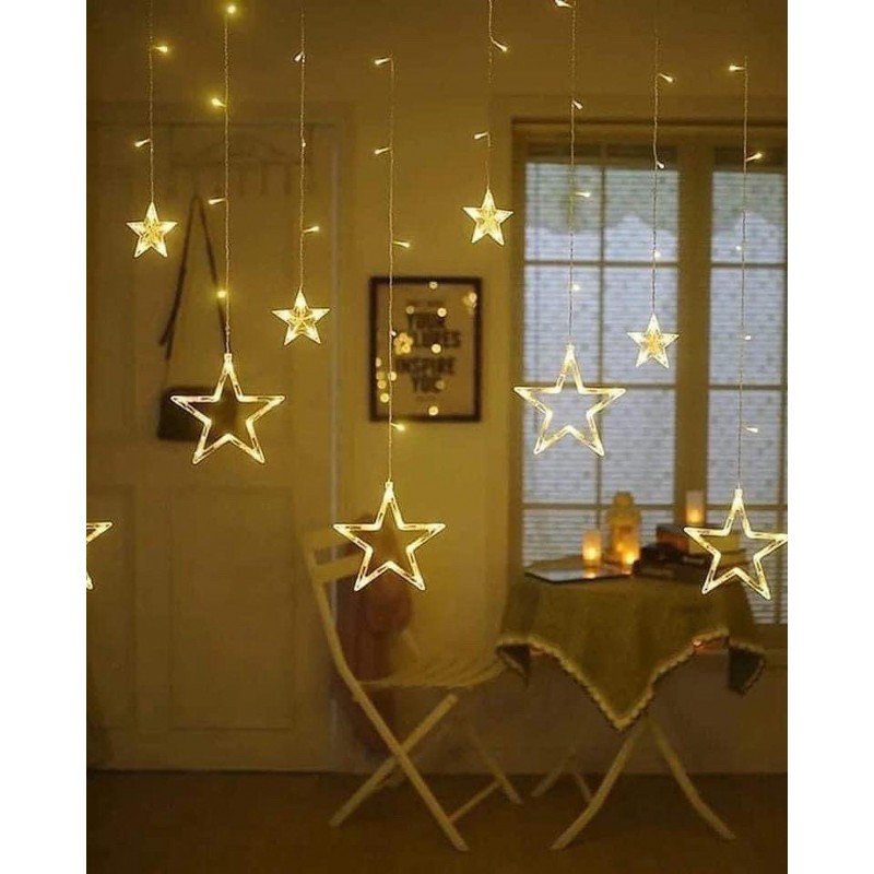 شلال اضائة نجوم كبيرة و صغيرة طول 4 متر