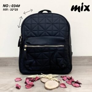 شنتة ظهر ستاتية لون أسود