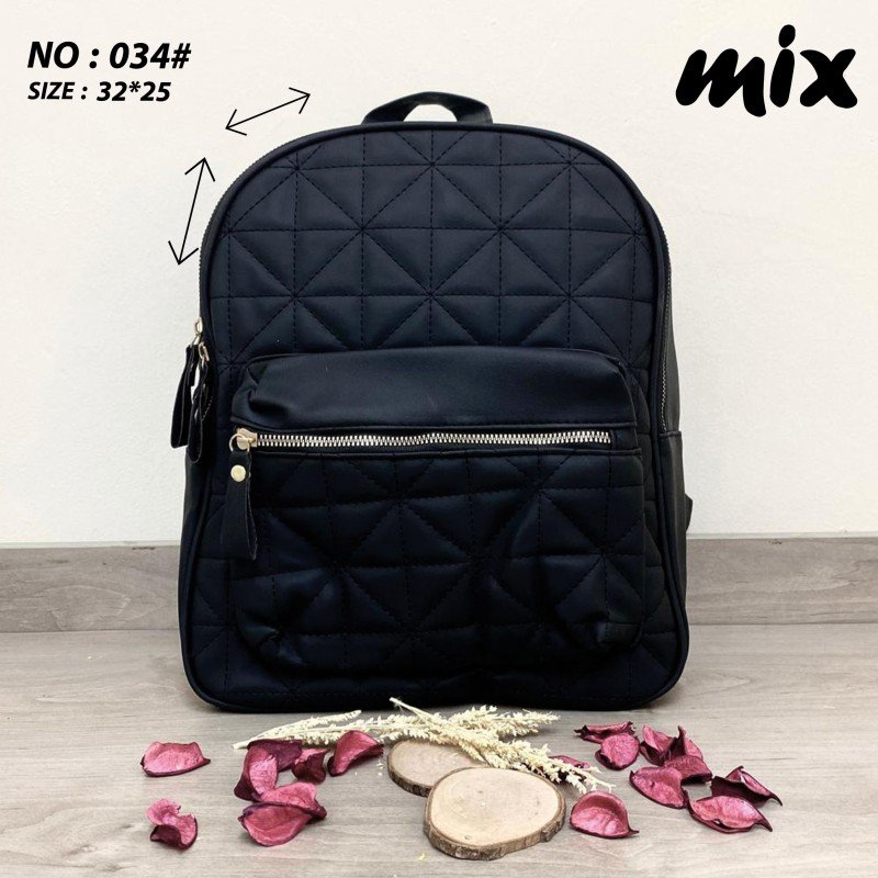 شنتة ظهر ستاتية لون أسود