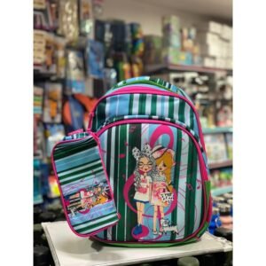 شنطة ابتدائي ظھر طبي مع مقلمة 16 انش