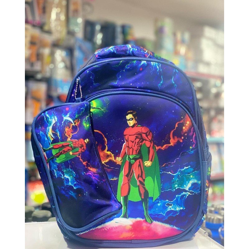 شنطة ابتدائي ظھر طبي مع مقلمة 16 انش