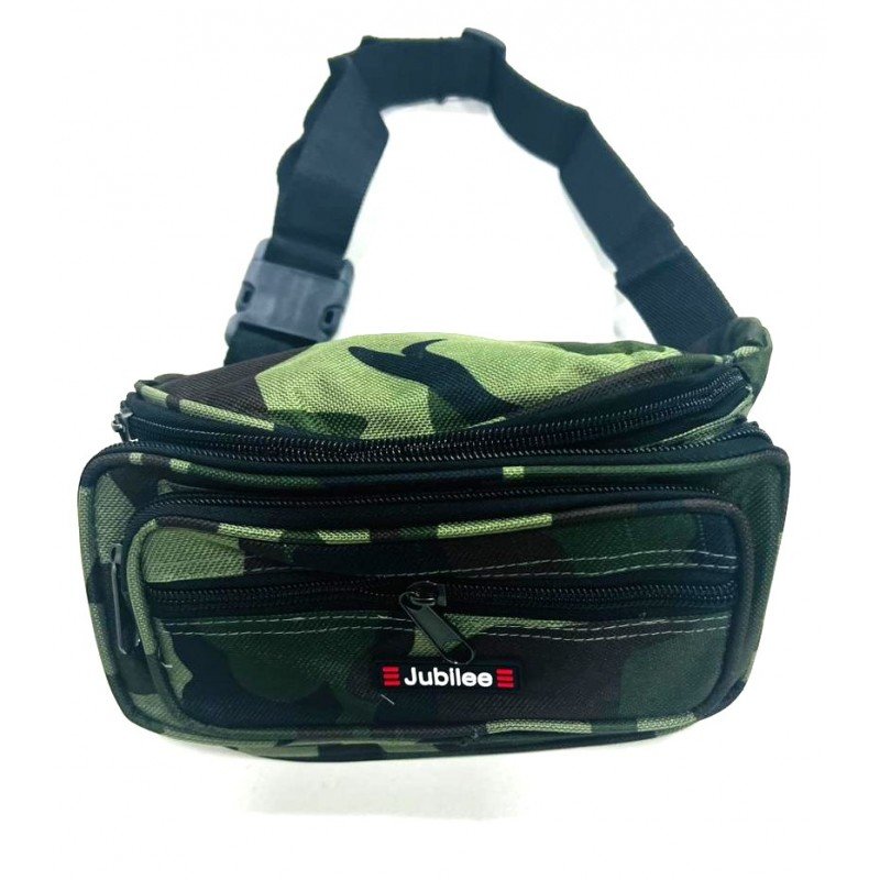 شنطة خصر قماش لون جيشي