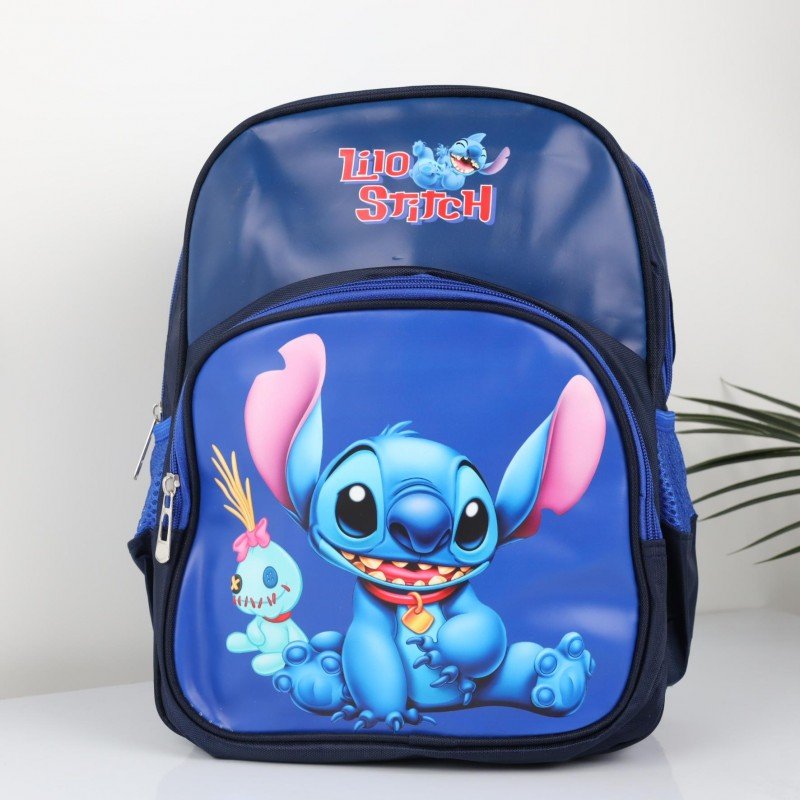 شنطة روضة بتصميم ليلو ستيش مقاس 13 انش لون كحلي