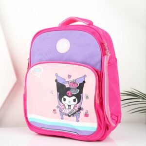 شنطة مدرسة مقاس 16 انش لون فوشي