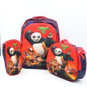 شنطة مدرسية 16 انش 3 قطع مع عرباية جر للشناتي