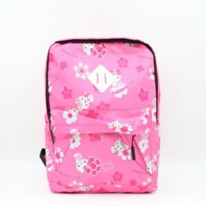 شنطة مدرسية 18انش 3 قطع لون زهري