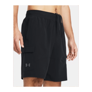 شورت اندر ارمور ستريش ويفن كارجو للرجال لون اسود-Under Armour Men's UA Stretch Woven Cargo Shorts
