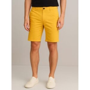 شورت جينز للرجال لون أصفر