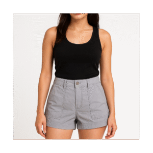 شورت للنساء لون رمادي فاتح