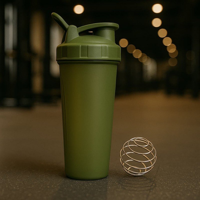 شيكر بروتين بلاستيك PP لون جيشي حجم 700 مل