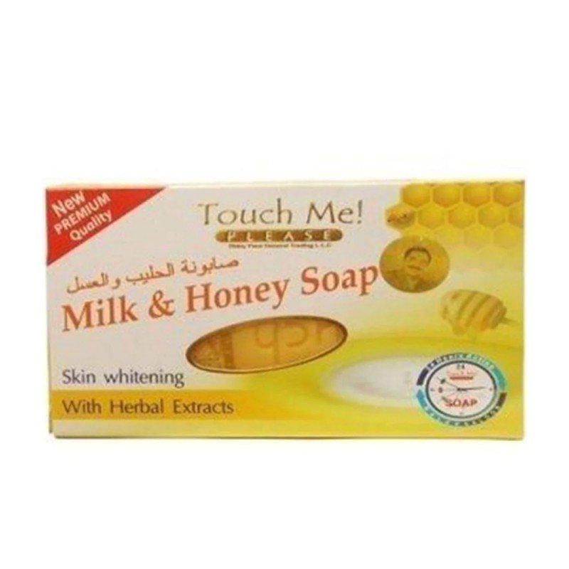 صابون الحليب والعسل لتبييض البشرة من تاتش مي حجم 135 غرام - MILK & HONEY SOAP by Touch Me