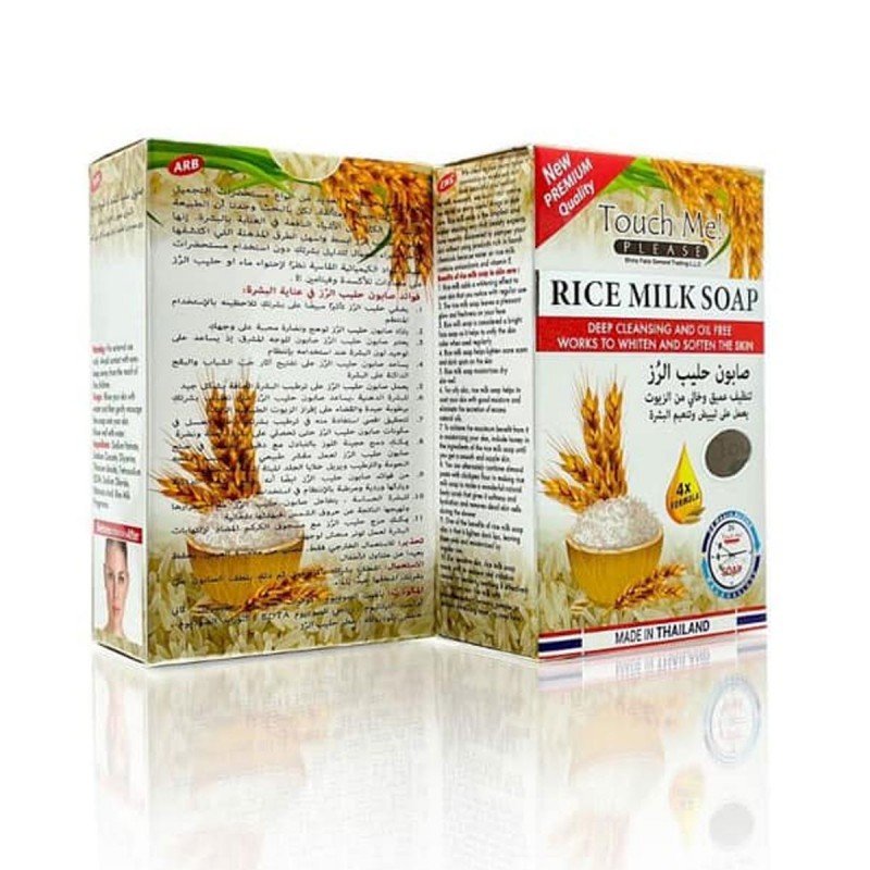 صابون حليب الرز من تاتش مي حجم 135 غرام - RICE MILK SOAP by Touch Me