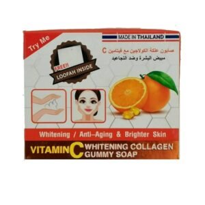 صابون علكة الكولاجين مع فيتامين سي مبيض البشرة وضد التجاعيد من تري مي حجم 100 غرام - Collagen with Vitamin C SOAP by Try Me